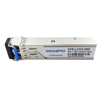 1.25G SFP 550m DOM LC van MMF/10km SMF 1310nm Industriële Zendontvangermodule 1000BASE-LX/LH