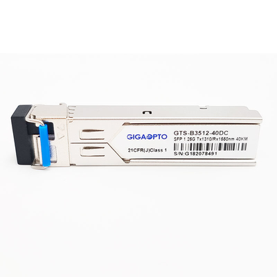 1000BASE-BX 1.25G BIDI SFP TX1310nm/RX1550nm 40km SMF LC DOM Zendontvangermodule