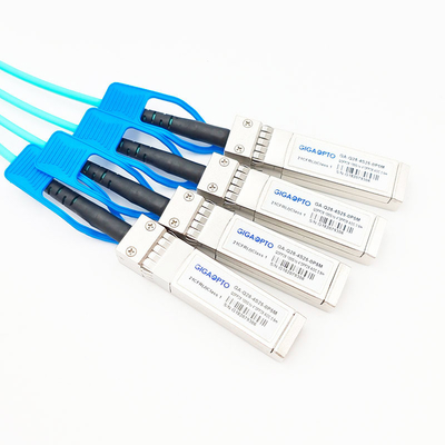 Parallelle Doorbraak Actieve Optische Kabel 100G QSFP28 aan de Ventilator uit AOC van 4x25G SFP28