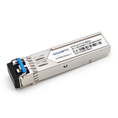 1.25Gbps SFP 80km van de de Zendontvangermodule van C17~C61 1000base-DWDM 100GHz DOM SMF Duplexlc