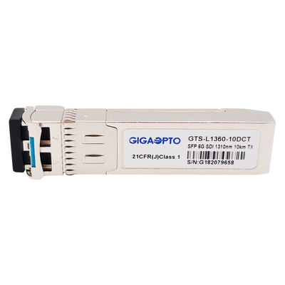6G SDI SMPTE SFP 1310nm 10km Enige de Zendermodules MSA van SMF LC