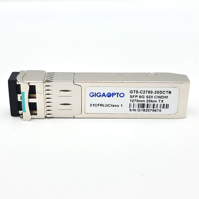 6G SDI SMPTE CWDM SFP 1270nm-1450nm 20km Enige de Zendermodule niet-MSA van SMF LC