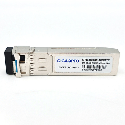 6G SDI SMPTE SFP TX1310nm TX1490nm 10km Dubbele de Zendersmodules niet-MSA van SMF BIDI LC