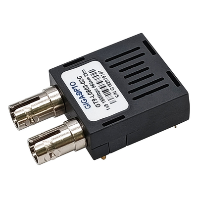 Optische Zendontvanger 2km Zendontvanger LVPECL PECL van 155Mbps 1x9 van Sc FC ST 850nm van MMF de Duplex
