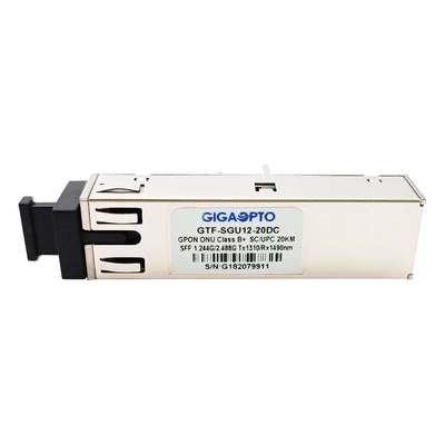 De Vergaarbakuitbarsting TX 1310nm 1.244G RX 1490nm 2.488G van Sc UPC van de klassenb+ GPON ONU Zendontvanger SFF 2x10