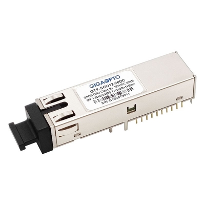 De Vergaarbakuitbarsting TX 1310nm 1.244G RX 1490nm 2.488G van Sc UPC van de klassenb+ GPON ONU Zendontvanger SFF 2x10