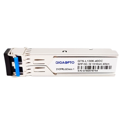 DOM van de de Zendontvangermodule LC SMF van 622Mbps oc-12/stm-4 lr-1 SFP 1310nm 40km SDH/SONET