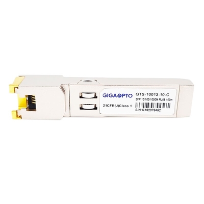 Koper SFP 10/100/1000base-t 100m SGMII-Kat 6/6a rj-45 Optische Zendontvangermodule