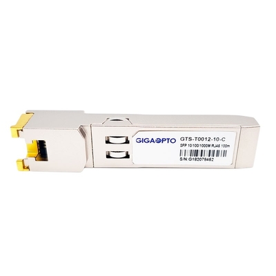 Koper SFP 10/100/1000base-t 100m SGMII-Kat 6/6a rj-45 Optische Zendontvangermodule