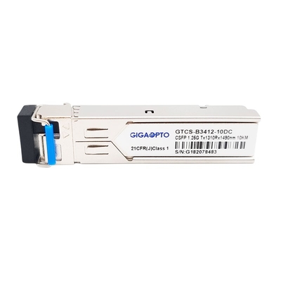2 de Module 1.25G 1000BASE BX Singlemode 1310nm RX1490nm 10km LC SMF van kanaalbidi CSFP