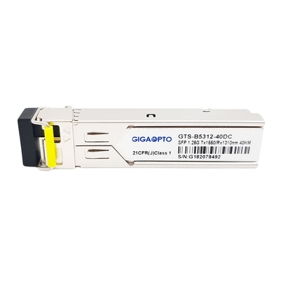 De Zendontvangertx1550nm SFP 1.25G 1310nm 40km LC SMF DOM van 1000BASE BX 1.25G BiDi SFP Module