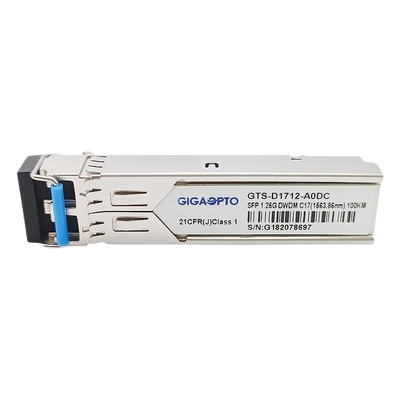 Optische Zendontvanger 100km DOM SMF LC van 1.25Gbps 1000BASE DWDM SFP van C17 C61 100GHz