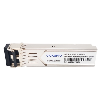 100BASE de Zendontvanger1310nm MMF 2km LC DOM Module For Gigabit Ethernet SFP Havens van FX SGMII SFP