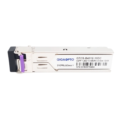 2 Module van de kanaal1000base BX BiDi SFP de Optische Zendontvanger TX1490nm RX1310nm 10km SMF LC
