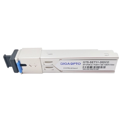 De Zendontvangermodule van OLT SFP EPON Px20+++ PX40 7dBm SFP 1.25G TX1490nm/RX1310nm 20km
