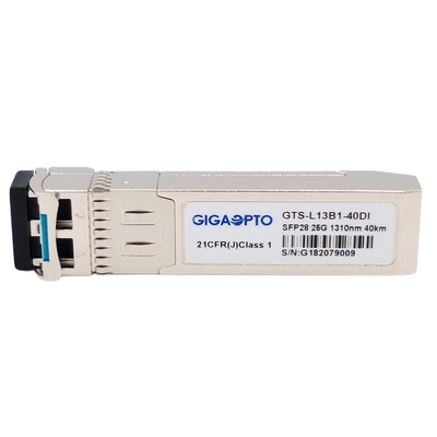 SFP28 25GBASE ER 1310n 40km Optische SFP-Zendontvangermodule EML APD SMF LC DOM Industrial