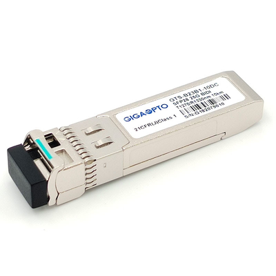 SFP28 tweerichtings Optische Zendontvangermodule 10km LC-DOM 1270nm-TX/1330nm-RX