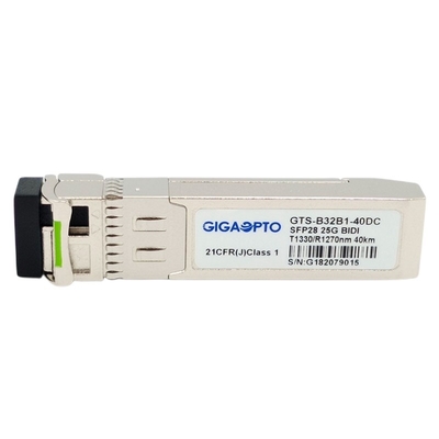 De Zendontvangermodule 1310nm TX 1270nm RX 40km van 25GBASE SFP28 Simplexlc DOM van SMF