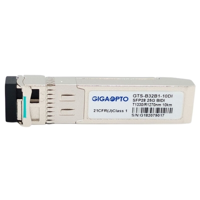 Simplexwdm van LC SMF Zendontvanger SFP28 25GBASE 1330nm TX 1270nm RX 10km