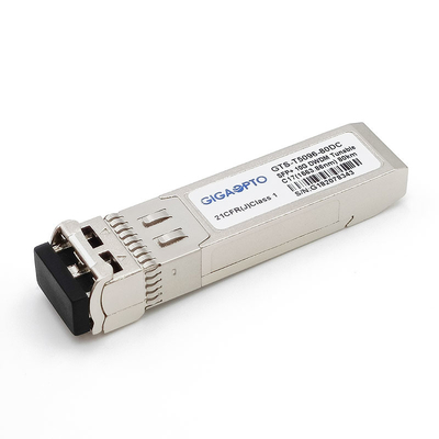 Melodieuze 50GHz-Stap10g DWDM c-Band SFP+ SMF Zendontvanger 80km DOM van 1563.86nm-1528.77nm LC