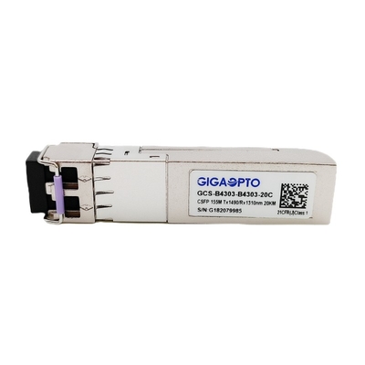2 de Zendontvanger TX1490nm RX1310nm LC 20km DOM van de vezel100base BIDI CSFP Vezel