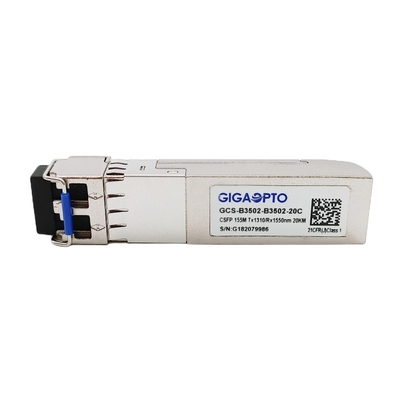100BASE compacte Dubbele Tweerichtings de Optische Vezelzendontvanger TX1310nm RX1550nm LC 20km DOM van SFP