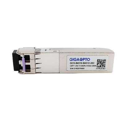 1000Base 2 Module TX1490nm/RX1310nm 20km van de Kanalenbidi CSFP de Compacte SFP Zendontvanger
