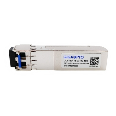 1.244G dubbel - de Module TX1310nm RX1490nm SMF 40km van de kanaalbidi CSFP Zendontvanger
