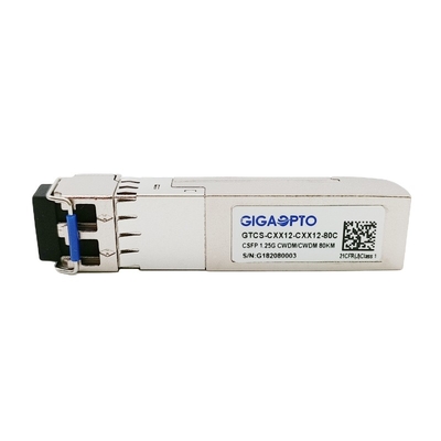 C47 SM VAN 1000BASE CWDM CSFP DUBBELE BIDI 80KM TX C51 RX ZENDONTVANGERlc DOM