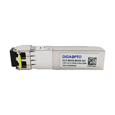 2.5Gbps de compacte Dubbele BIDI Zendontvanger Tx 1310nm Rx 1550nm LC 20km DOM van SFP