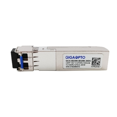 10G compacte Dubbele BIDI Zendontvanger 20km van SFP+ LC-DOM