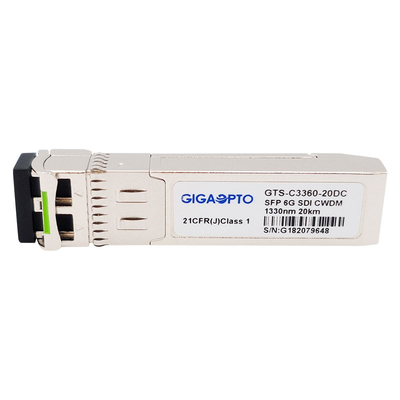 6Gbps CWDM 1270nm - Video de Zendontvangermodule van 1450nm voor SD/HD/3G/6G/SDI