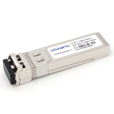 8GFC de Modulezw SFP+ van het vezelkanaal Zendontvanger 80km DOM van 1550nm EML SMF LC