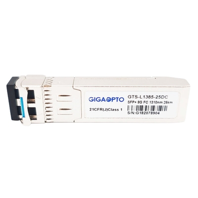 Van het de Vezelkanaal van SFP+ 8G FC DOM van de de Zendontvangermodule SMF 1310nm 25km LC