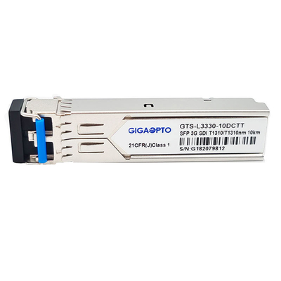 3Gbps dubbele Zenders Optische Module 1310nm 10km Steunen Video Pathologische Patronen