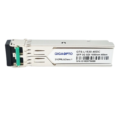 SMPTE 3g-SDI SFP 1550nm 40km de Optische Module MSA DDMI van de Zenderontvanger