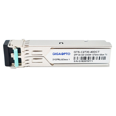 3Gbps SDI Videosfp Zendontvangercwdm Enige Zender 1270nm 1610nm 40km SMF LC DDM MSA