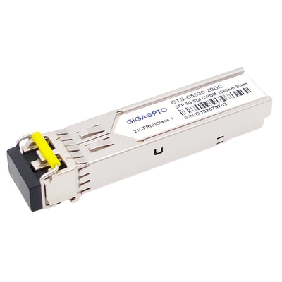 3G SDI HD Videocwdm SFP Kanaal 20KM LC-DOM MSA van de Zendontvangermodule 1270~1610nm speld-uit