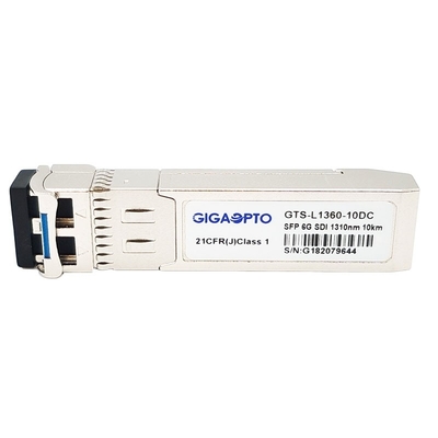 6G Videozendontvangermodule 1310nm 10km LC DOM For SD/HD/3G/6G/SDI