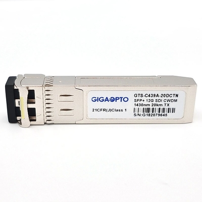 12Gb/S CWDM 1270 Videosfp de Zendontvanger Enige Optische Digitale Kenmerkende Zender 20km LC van 1450nm
