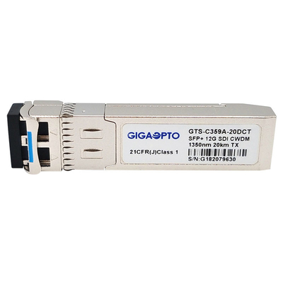 12G SDI CWDM Zendersfp+ Tx 1270~1450nm DFB Zender 20KM LC-DOM MSA Pinout