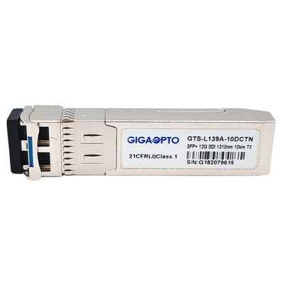12Gbps 10km 1310nm kiezen van de de Zendontvangermodule van Zender Videosfp DOM niet van MSA Pinout LC SMF uit