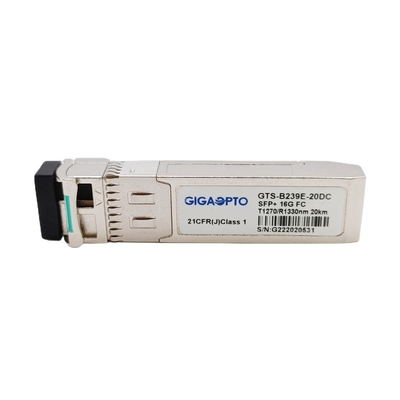 van het de Vezelkanaal van 16G SFP+ BiDi de Module TX1270 RX1330nm 20km Optische de Zendontvangermodule van LC