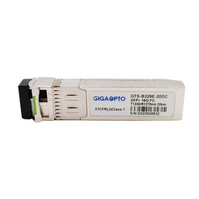 16G FC 20km SFP+-de Zendontvangermodule TX1330 RX1270nm van het Vezelkanaal