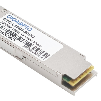 100G eLR4 20km Optische de Zendontvangermodule van 4WDM QSFP28 met Dubbele CDR