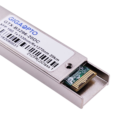 LC DOM 10Gbps BIDI XFP ELR Optische Zendontvangermodule 1270nm/1330nm 20km