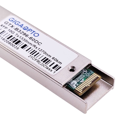 WDM ER60 Ethernet van 10Gbps XFP de Module van de Vezelzendontvanger 1330nm/1270nm 60km DOM