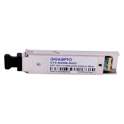 10Gbps WDM XFP van de de Vezelzendontvanger van Zr de Tweerichtingsmodule 1490nm 1550nm 80km DOM