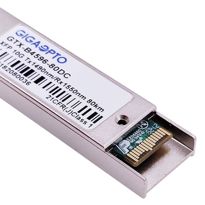 10Gbps WDM XFP van de de Vezelzendontvanger van Zr de Tweerichtingsmodule 1490nm 1550nm 80km DOM