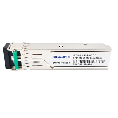 LC DOM 1550nm Cisco SFP Zendontvanger 155Mbps 80km voor SMF GLC-FE-100ZX